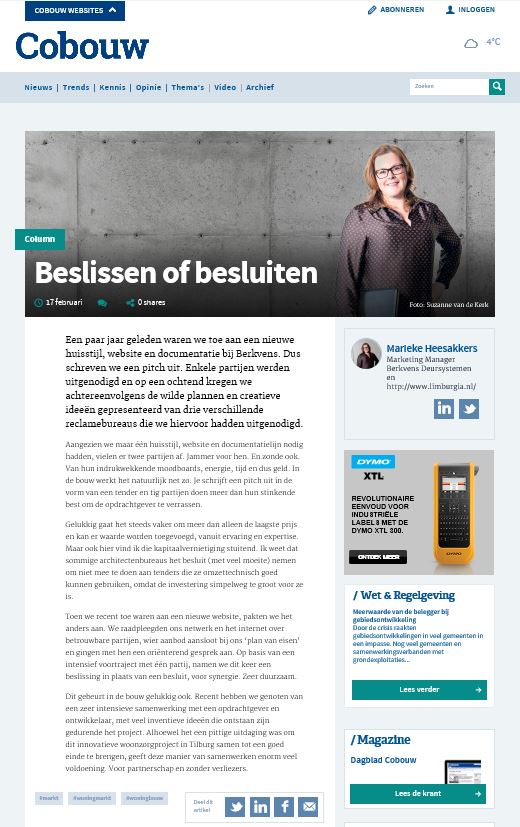 cobouw column