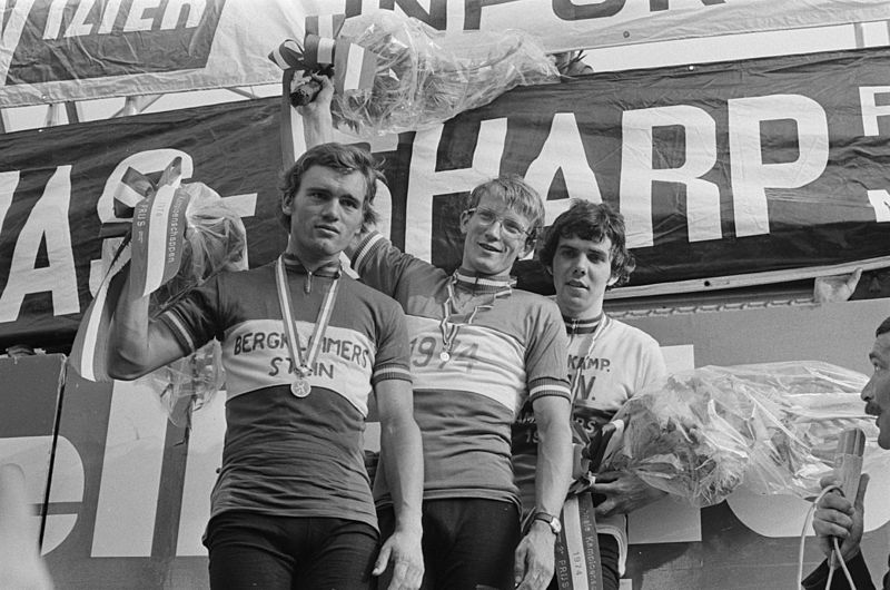 NK_wielrennen_amateurs_1974_erepodium